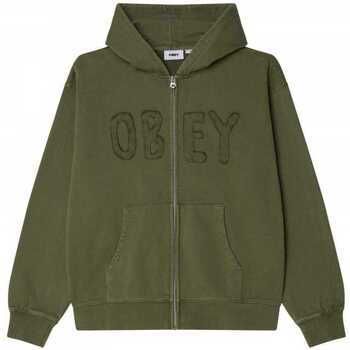 Mikiny Obey  Hybrid faded zip hood