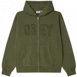 Mikiny Obey  Hybrid faded zip hood