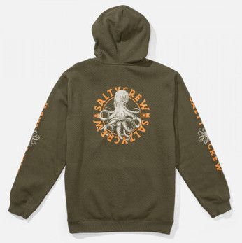 Mikiny Salty Crew  Tentacles hooded fleece