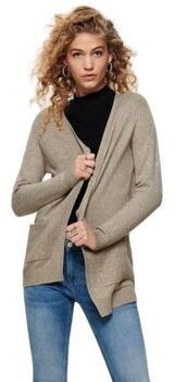 Vesty bez rukávov/Cardigany Only  Lesly Open Knitted Cardigan - Beije