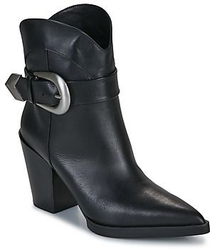 Polokozačky Karl Lagerfeld  KOWBOY Buckle Mid Boot