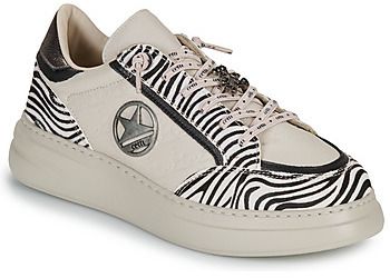 Nízke tenisky Cetti  C-1401-SRA-INV26-ZEBRA-NATURE-OFF-WHITE