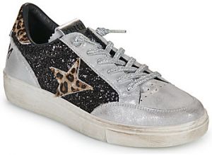 Nízke tenisky Cetti  C-1400-SRA-EXP-INV26-SATURNO-GLITTER-SILVER