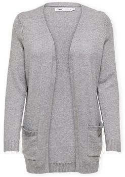 Kabáty Only  Noos Lesly Cardigan - Ultimate Grey