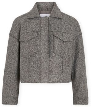 Kabáty Vila  Franca Jacket - Medium Grey Melange