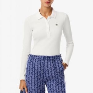 Polokošele s dlhým rukávom Lacoste  RIBBED COLLAR SHIRT