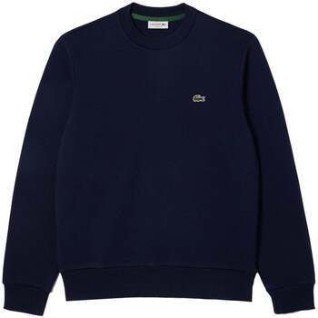 Mikiny Lacoste  Fleece Crew Sweatshirt Midnight Blue