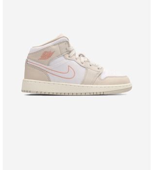 Členkové tenisky Nike  Air Jordan 1 Mid Sanddrift White