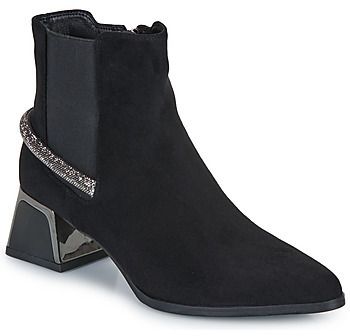 Čižmičky Exé Shoes  P1811-T941-FABRIC-BLACK