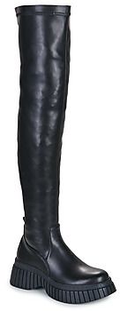 Vysoké čižmy Exé Shoes  W3611-R6296-PU-BLACK