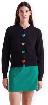 Kabáty Compania Fantastica  COMPAÑIA FANTÁSTICA Cardigan 10321 - Black