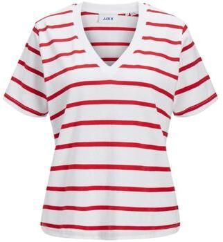 Tričká s krátkym rukávom JJXX  12257577 white/red