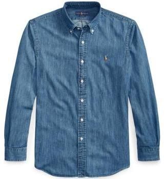 Košele s dlhým rukávom Polo Ralph Lauren  Custom Fit Denim Shirt - Navy