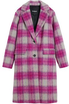 Kabáty Desigual  COAT_PINKCHECK 25WWEW15