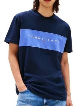 Tričká s krátkym rukávom Tommy Jeans  TJM REG CBLK LINEAR LOGO