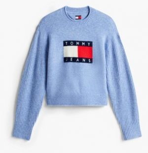 Svetre Tommy Jeans  TJW MELANGE FLAG SWEATER