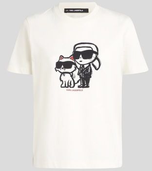 Tričká s krátkym rukávom Karl Lagerfeld  IKON SKETCH DUO T-SHIRT