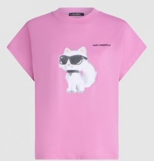 Tričká s krátkym rukávom Karl Lagerfeld  IKON AQUARELLE C LOOSE T-S