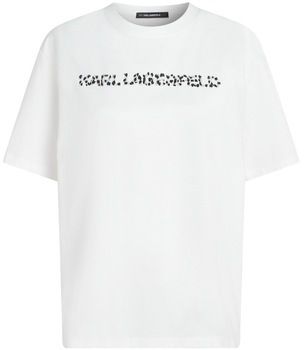 Tričká s krátkym rukávom Karl Lagerfeld  SNOW LEO LOGO OVERSIZED TS