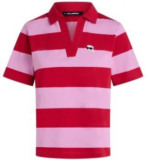 Polokošele s krátkym rukávom Karl Lagerfeld  IKON PATCH STRIPE SSLV POL
