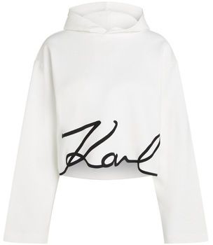 Mikiny Karl Lagerfeld  KARL SIGNATURE HEM HOODIE