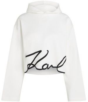 Mikiny Karl Lagerfeld  KARL SIGNATURE HEM HOODIE