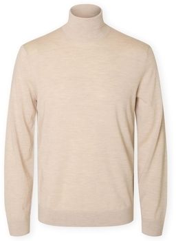 Svetre Selected  Noos Tray Roll Neck Knit - Oatmeal
