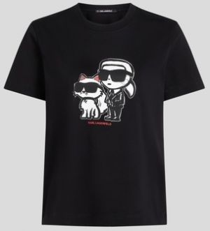 Tričká s krátkym rukávom Karl Lagerfeld  IKON SKETCH DUO T-SHIRT