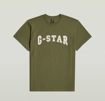 Tričká s krátkym rukávom G-Star Raw  D26840 C336 FELT LOGO R T