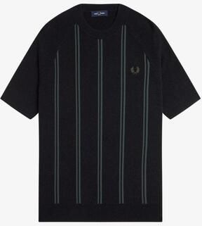 Tričká s krátkym rukávom Fred Perry  STRIPE KNITTED T-SHIRT