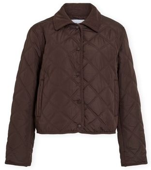 Kabáty Vila  Quilted Jacket Quila L/S - Coffee Bean