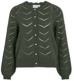 Vesty bez rukávov/Cardigany Vila  Cardigan Tuli L/S  - Deep Depth