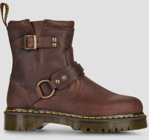 Polokozačky Dr. Martens  Anistone HRNS Ankle Boot Dark Brown Crazy Horse