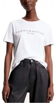 Tričká s krátkym rukávom Tommy Hilfiger  REG CORP LOGO C-NK SS