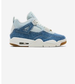 Členkové tenisky Nike  Jordan 4 Retro TEX Denim Worn Blue (Women's)