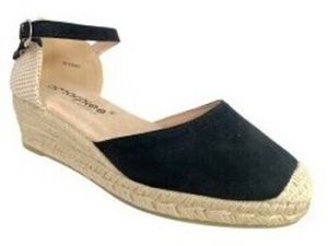 Espadrilky Amarpies  Zapato señora  26481 acx negro