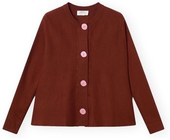 Vesty bez rukávov/Cardigany Compania Fantastica  COMPAÑIA FANTÁSTICA Cardigan 10223 - Brown