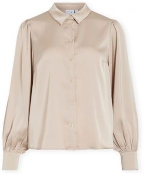 Blúzka Vila  Noos Enna Ravenna Shirt - Cement