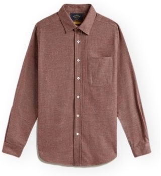 Košele s dlhým rukávom Portuguese Flannel  Teca 2.0 Shirt - Brick