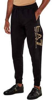 Tepláky/Vrchné oblečenie Ea7 Emporio Armani  Logo Series Cotton Jogger Pants Black/Gold