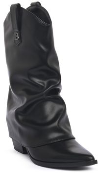 Čižmy do mesta Laura Biagiotti  CALF BLK