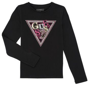 Tričká s dlhým rukávom Guess  LS T-SHIRT W/SEQUINS