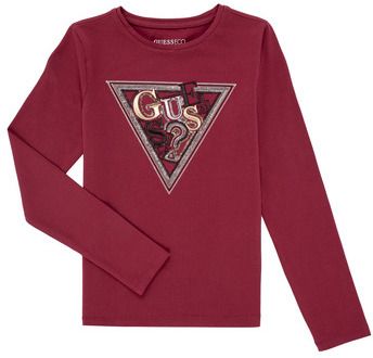Tričká s dlhým rukávom Guess  LS T-SHIRT W/SEQUINS