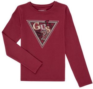 Tričká s dlhým rukávom Guess  LS T-SHIRT W/SEQUINS