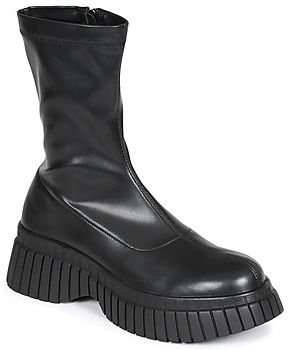 Polokozačky Exé Shoes  W3611-R6290-PU-BLACK