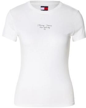 Tričká s krátkym rukávom Tommy Hilfiger  DW0DW21542 YBL ECRU