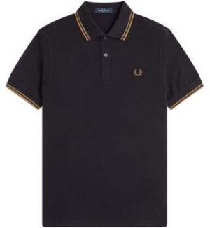 Polokošele s krátkym rukávom Fred Perry  Twin Tipped Polo Shirt Black Shaded