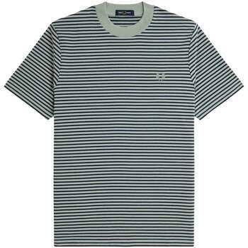 Tričká s krátkym rukávom Fred Perry  Fine Stripe Heavyweight T-Shirt Bay Leaf