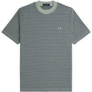 Tričká s krátkym rukávom Fred Perry  Fine Stripe Heavyweight T-Shirt Bay Leaf