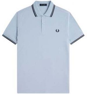 Polokošele s krátkym rukávom Fred Perry  Twin Tipped Polo Shirt Light Smoke/Navy